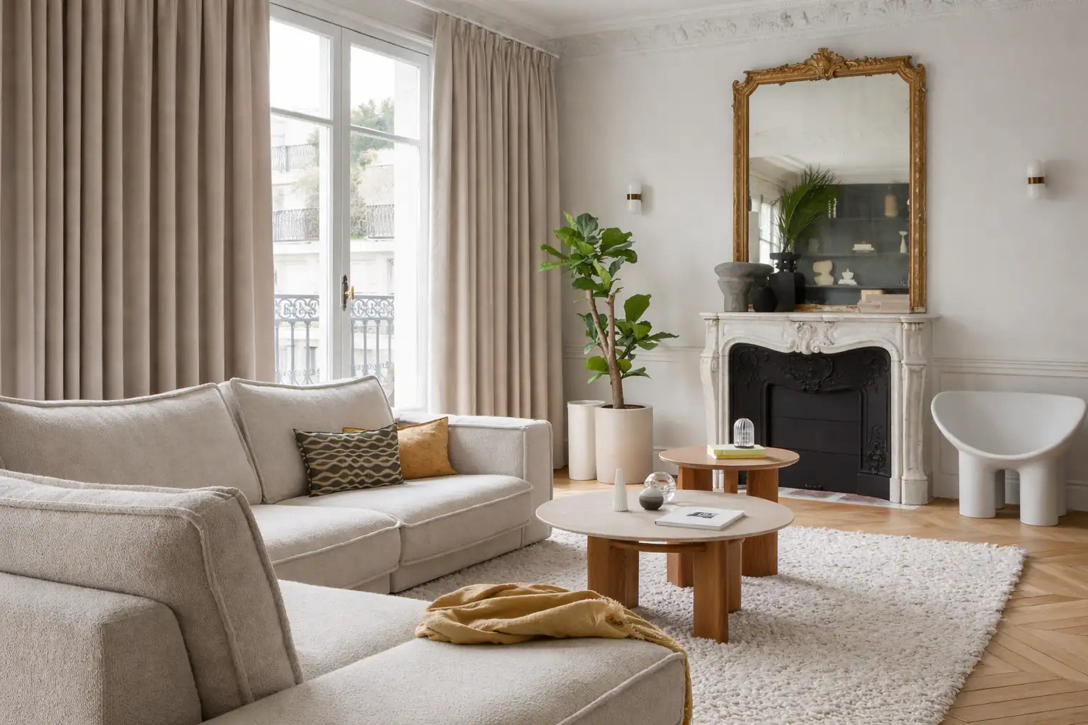 Rideaux thermiques 3 en 1 - Beige