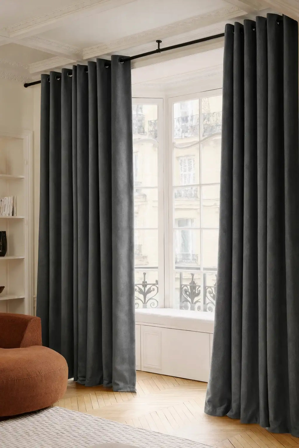 Rideaux thermiques 3 en 1 - Gris