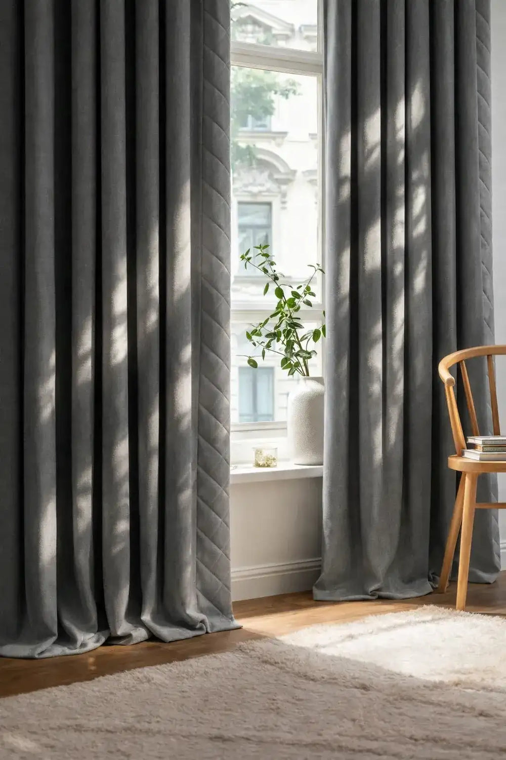 Rideaux thermiques 3 en 1 - Gris