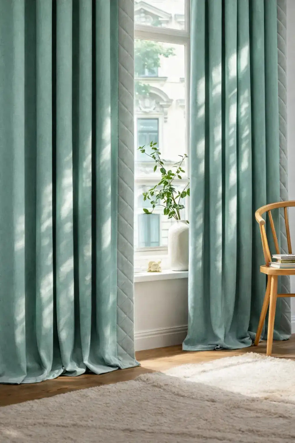 Rideaux thermiques 3 en 1 - Vert Menthe