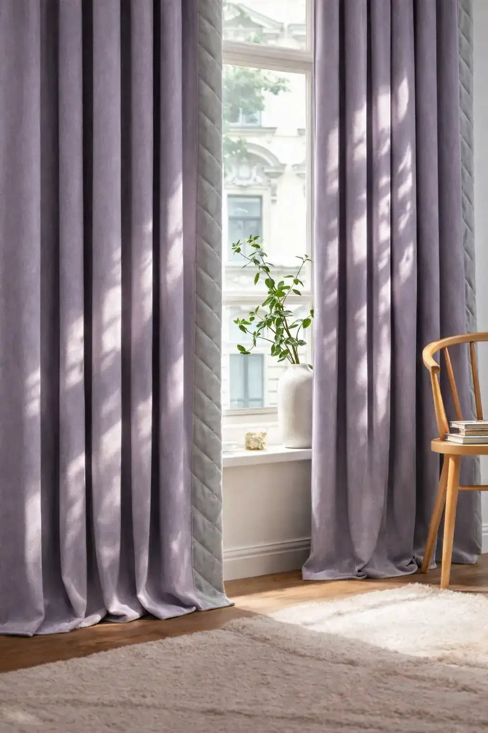 Rideaux thermiques 3 en 1 - Lilas